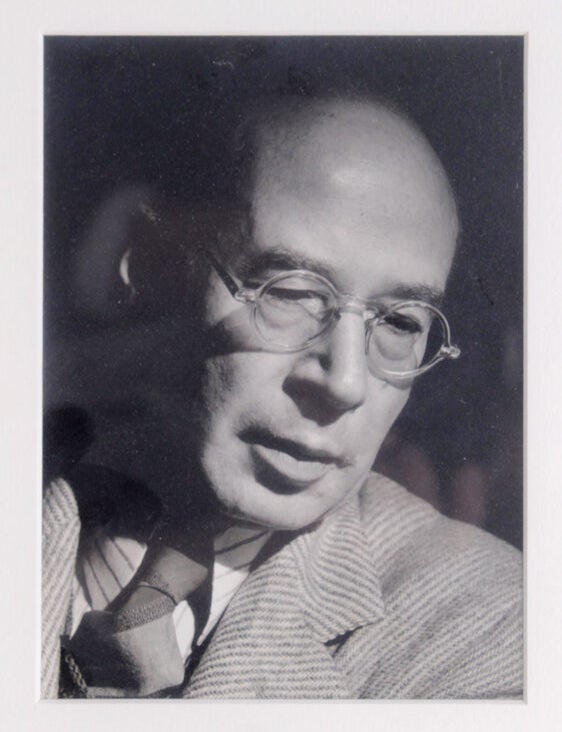 Portrait photograph of Henry Miller