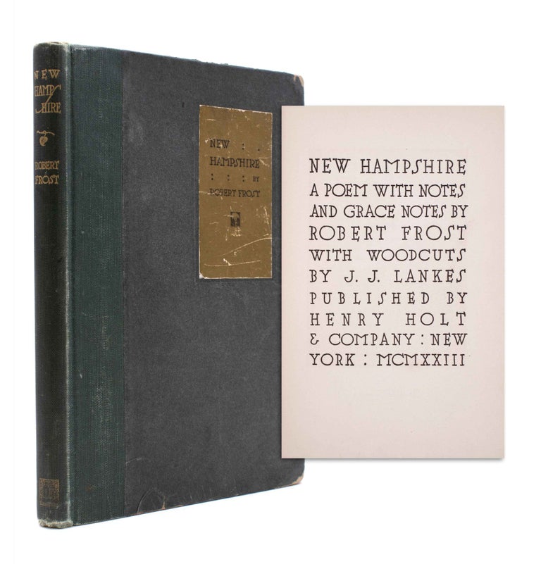 Item #324958 New Hampshire. A Poem with Notes and Grace Notes. Robert Frost.
