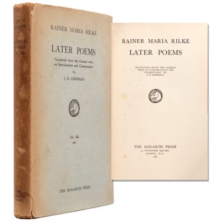Item #325270 Later Poems … Translated from the German with an introduction and commentary by J....