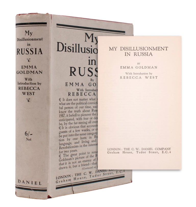 Item #325346 My Disillusionment in Russia ... With an Introduction by Rebecca West. Emma Goldman.