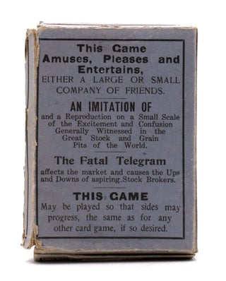 Item #325354 Gavitt's Stock Exchange ... The Great College and Society Card Game ... Corner...