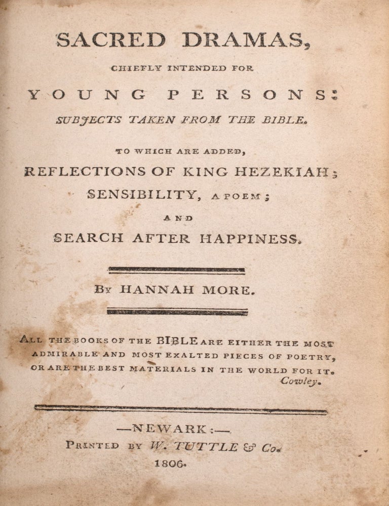 Sacred Dramas, Chiefly Intended for Young Persons