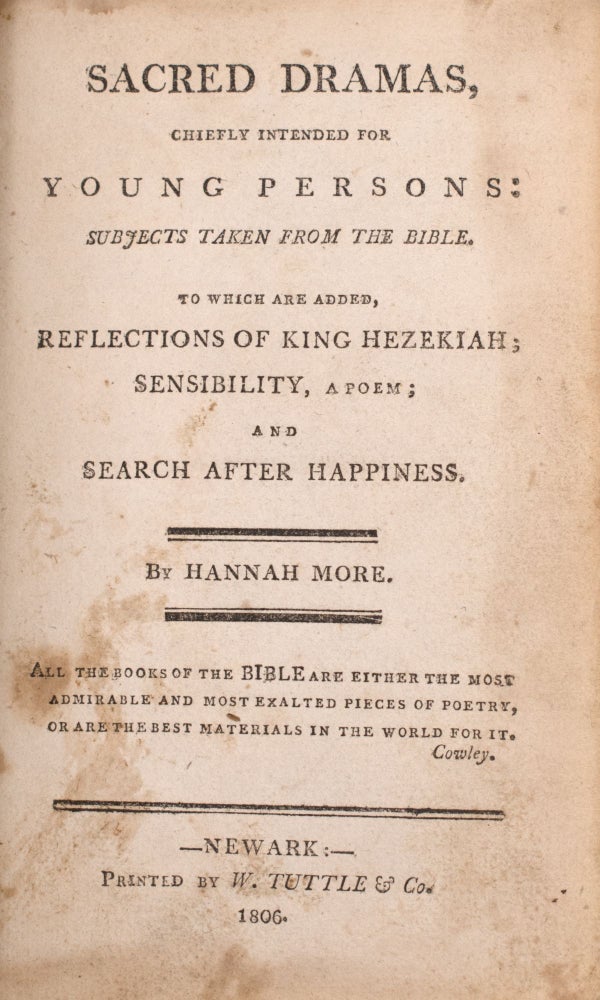 Sacred Dramas, Chiefly Intended for Young Persons
