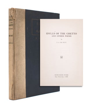 Item #325469 Idylls of the Ghetto and Other Poems. A. De Witt, am