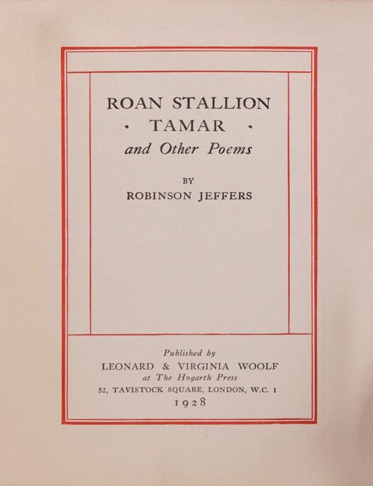 Roan Stallion Tamar and Other Poems