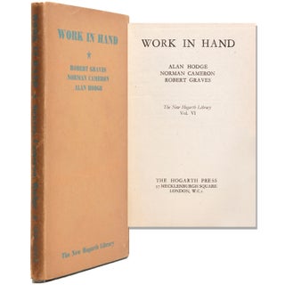 Item #325558 Work in Hand. Alan Hodge, Norman Cameron, Robert Graves