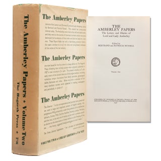 Item #325563 The Amberley Papers. The Letter and Diaries of Lord and Lady Amberley. Edited by...
