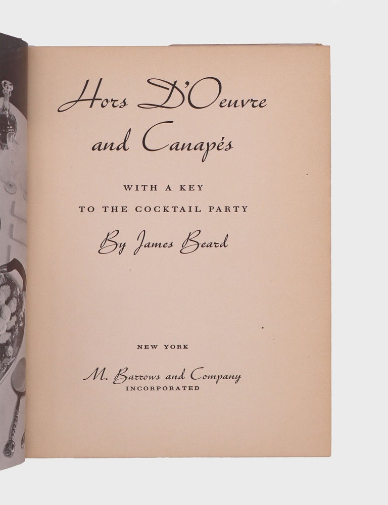 Hors d'Oeuvre and Canapes: With a Key to the Cocktail Party
