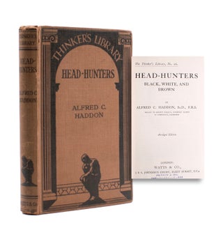 Item #326812 Head-Hunters. Black, White, and Brown. Jorge Luis Borges, Alfred C. Haddon