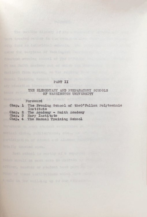 The History of Washington University (3/3)