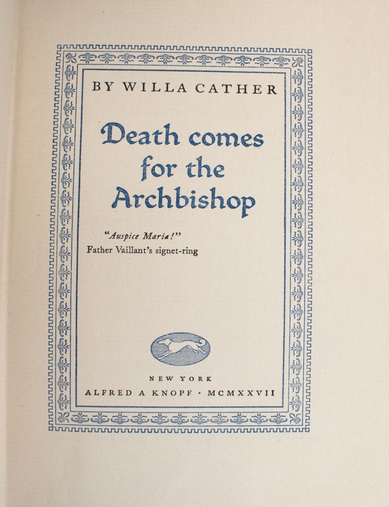 Death Comes for the Archbishop
