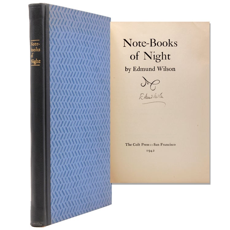 Item #327014 Note-books of Night. Edmund Wilson.