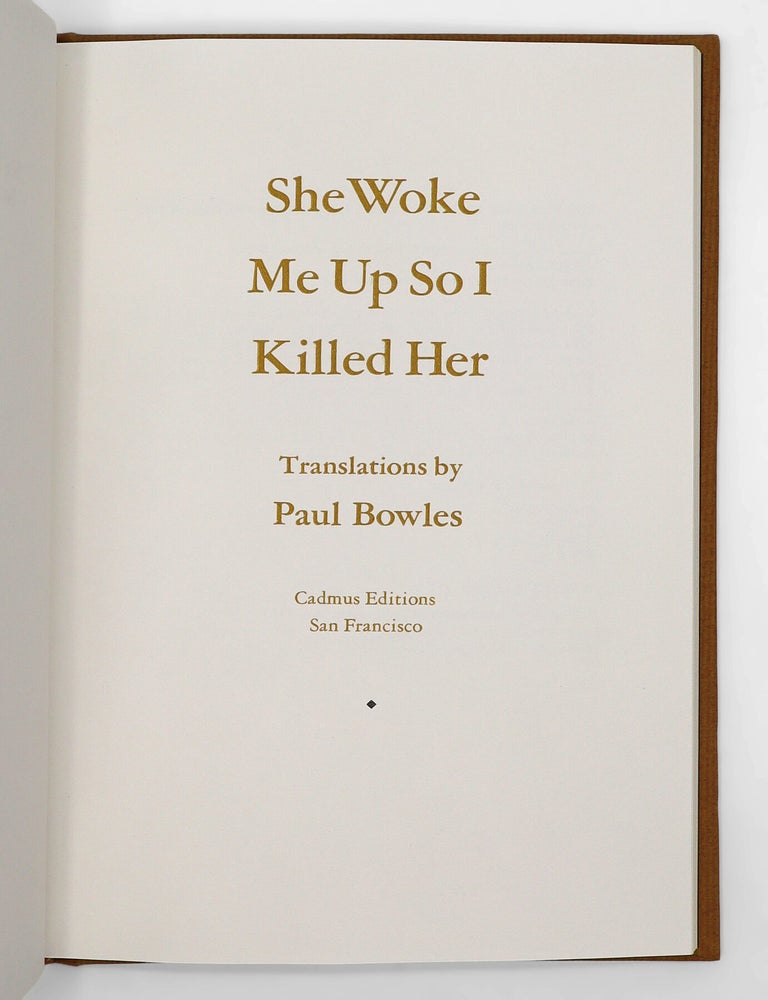 She Woke Me Up So I Killed Her