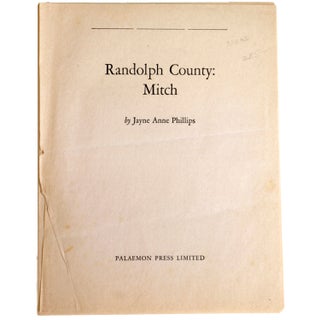 Item #327069 RANDOLPH COUNTY: MITCH [later published as "The Secret Country (Randolph County:...