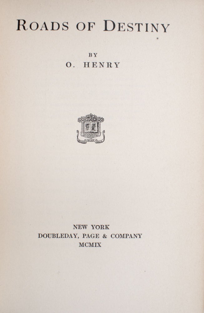 Roads of Destiny by O. Henry