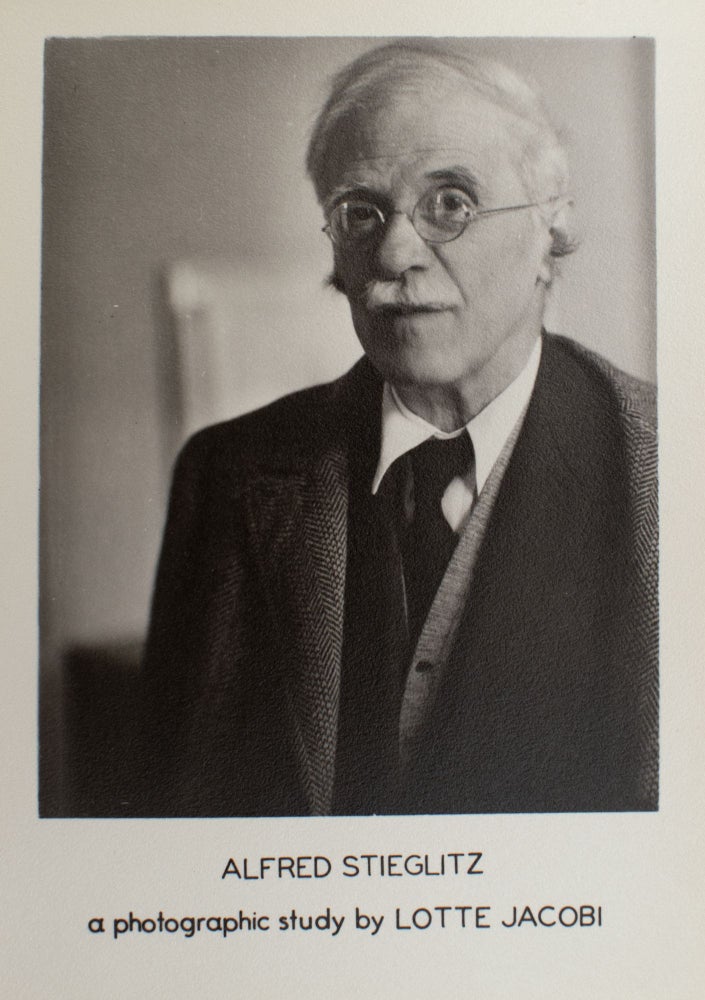 Item #329331 Alfred Stieglitz, a photographic study. Alfred Stieglitz, Lotte Jacobi.