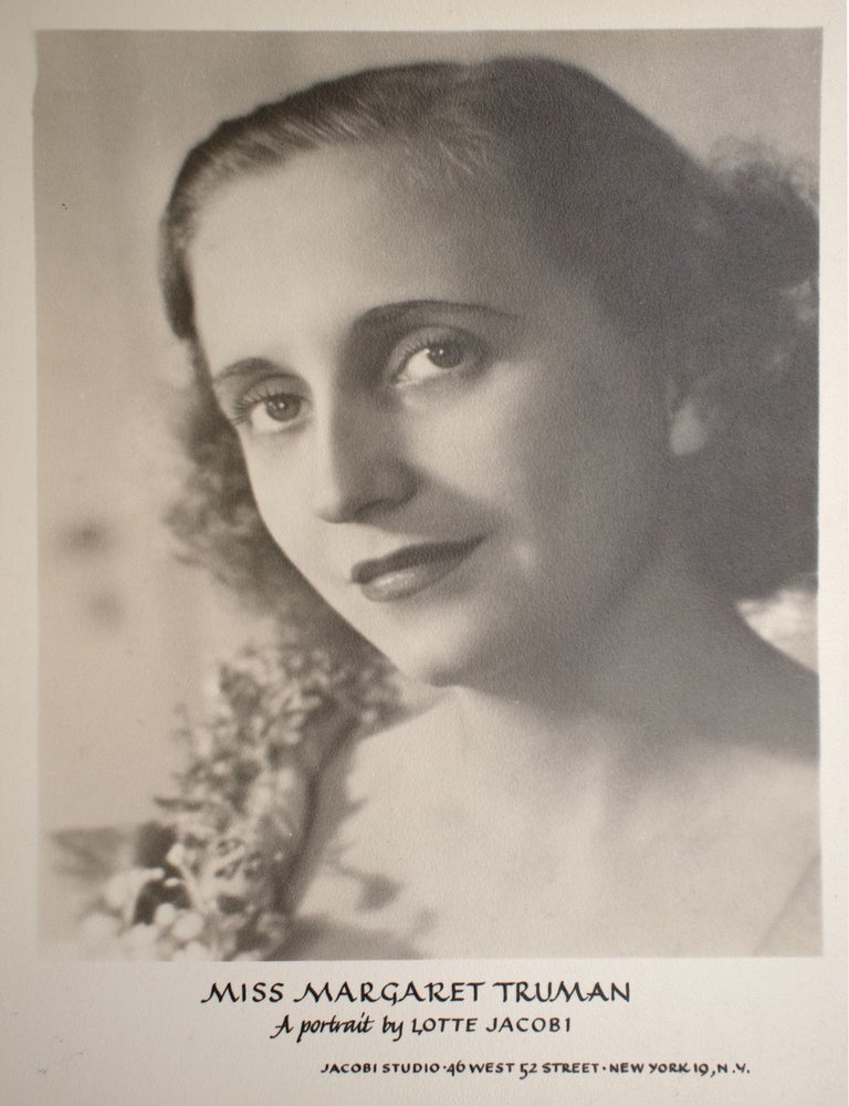 Item #329334 Miss Margaret Truman, a portrait. Lotte Jacobi.