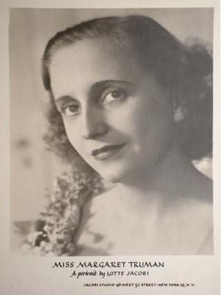Item #329334 Miss Margaret Truman, a portrait. Lotte Jacobi