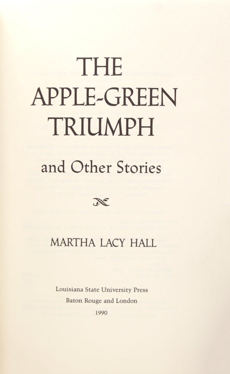 THE APPLE-GREEN TRIUMPH and Other Stories