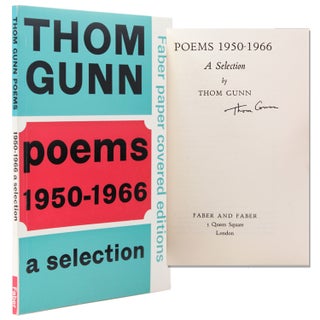Item #329485 POEMS 1950-1966: A Selection. Thom Gunn