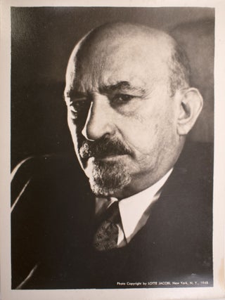 Item #329523 Chaim Weizmann. Chaim Weizmann, Lotte Jacobi