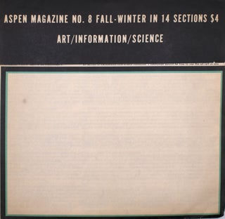 Item #329581 Aspen The Multimedia Magazine in a Box, No. 8, Fall - Winter in 14 Sections. Aspen...