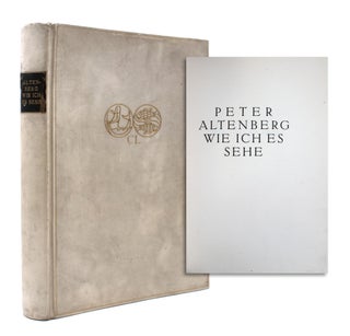 Item #329687 Wie ich es sehe. Peter Altenberg, Richard Engländer i e