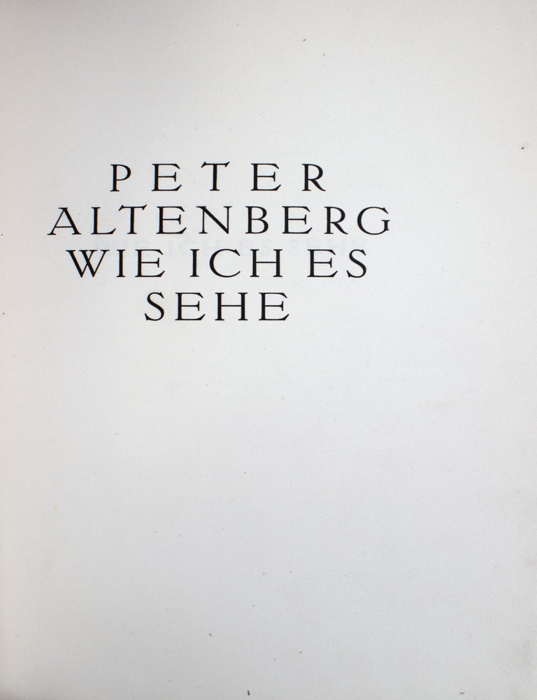 Wie ich es sehe