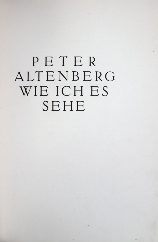 Wie ich es sehe