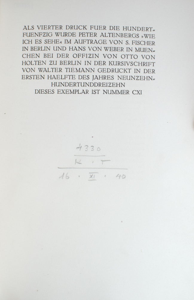 Wie ich es sehe