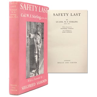 Item #329781 Safety Last. With a Foreword by Siegfried Sassoon and an Epilogue by Lord Kinross....