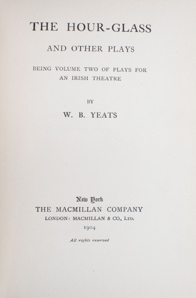 The Hour-Glass and Other Plays