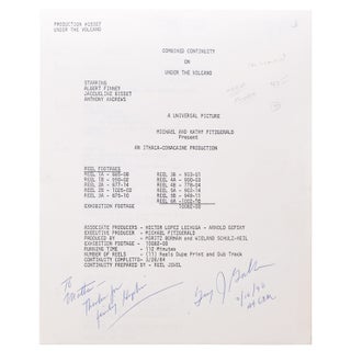 Item #332600 A Combined Continuity script for Under The Volcano. A Universal Picture. Based Upon...