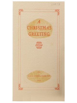 Item #332603 ("Political democracy, as it exists and practically works...")/ A Christmas Greeting...