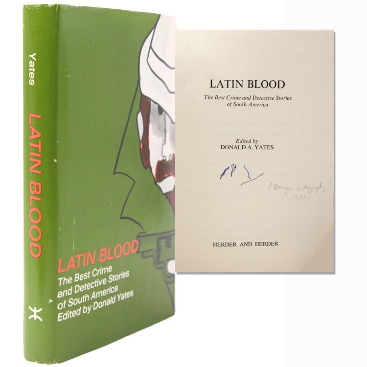 [Typescript agreement to reprint “Los doce figuras del mundo” by H. Bustos Domecq in Latin Blood, signed by Borges and Bioy Casares]