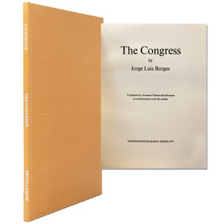 Item #332823 The Congress. Translated by Norman Thomas di Giovanni in collaboration with the...