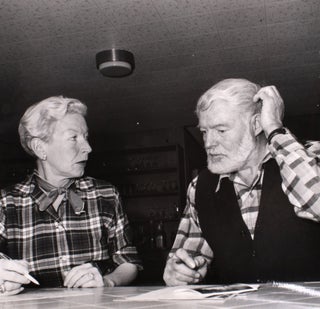 Item #332914 Four Unpublished Photographs of Ernest and Mary Welsh Hemingway. Ernest Hemingway