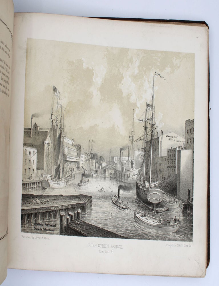 Chicago Illustrated. 1830. 1866. Literary Description by James W. Sheahan Esq. Illustrations by the Chicago Lithographing Co [wrapper title]