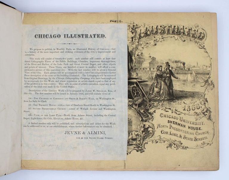 Chicago Illustrated. 1830. 1866. Literary Description by James W. Sheahan Esq. Illustrations by... (3/17)