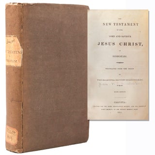 Item #332991 Bible in Hindostan. The New Testament in Hindostání. Sixth Edition. 8vo, cloth,...
