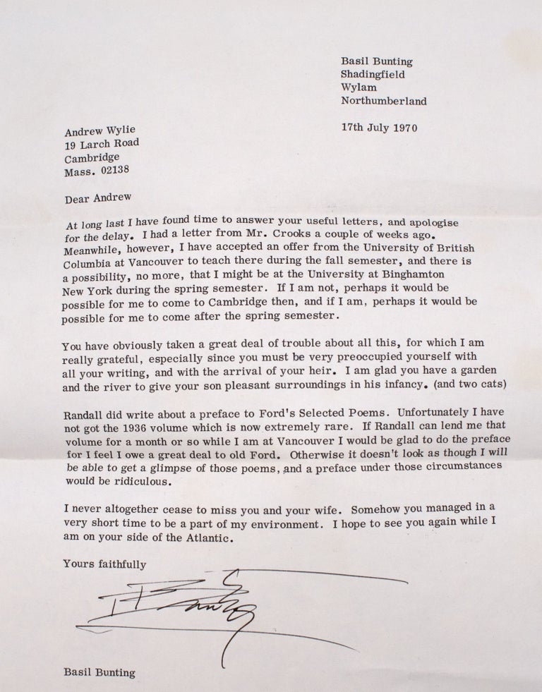 Group of letters to Andrew Wylie
