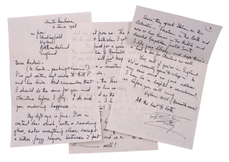 Group of letters to Andrew Wylie