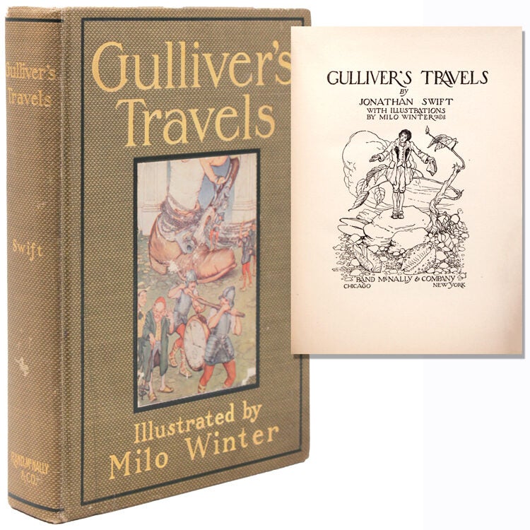 Gulliver's Travels - Jonathan Swift - First American Edition thus