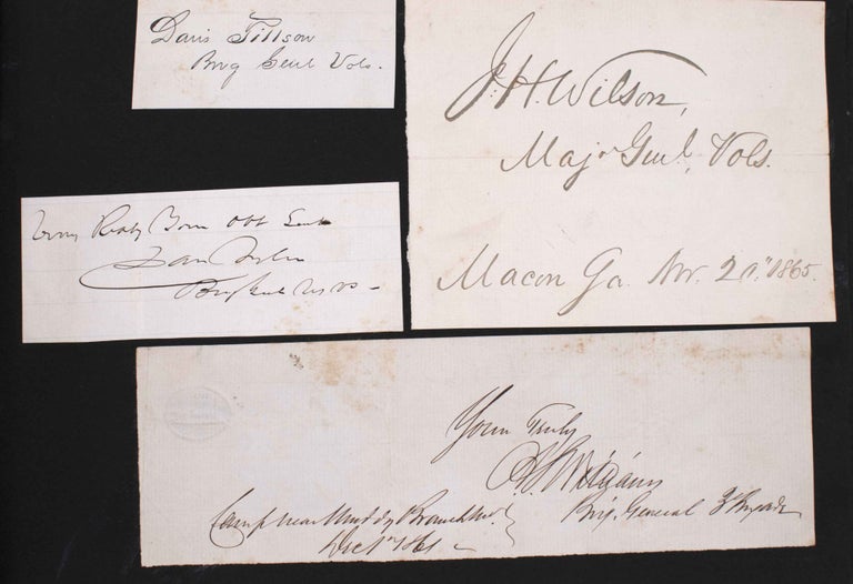 Album of clipped signatures of Union and Confederate officers, Civil War songsheets and a few unmounted cdvs