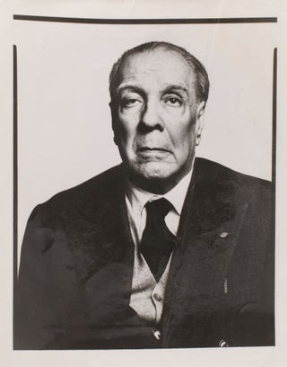 Item #333112 Group of Portraits of Jorge Luis Borges, Press Photographs and others. Jorge Luis...