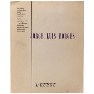 Item #333127 Jorge Luis Borges, des témoins, correspondance, inédits, interférences,...