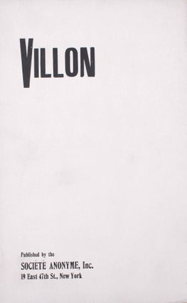 Item #333183 Villon. Jacques [Duchamp Villon, Gaston, Walter Pach