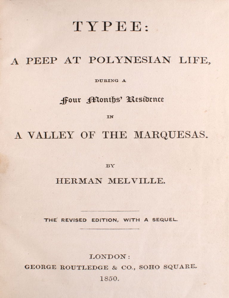 Typee: A Peep at Polynesian Life during a Four Months' Residence in a Valley of the... (3/4)