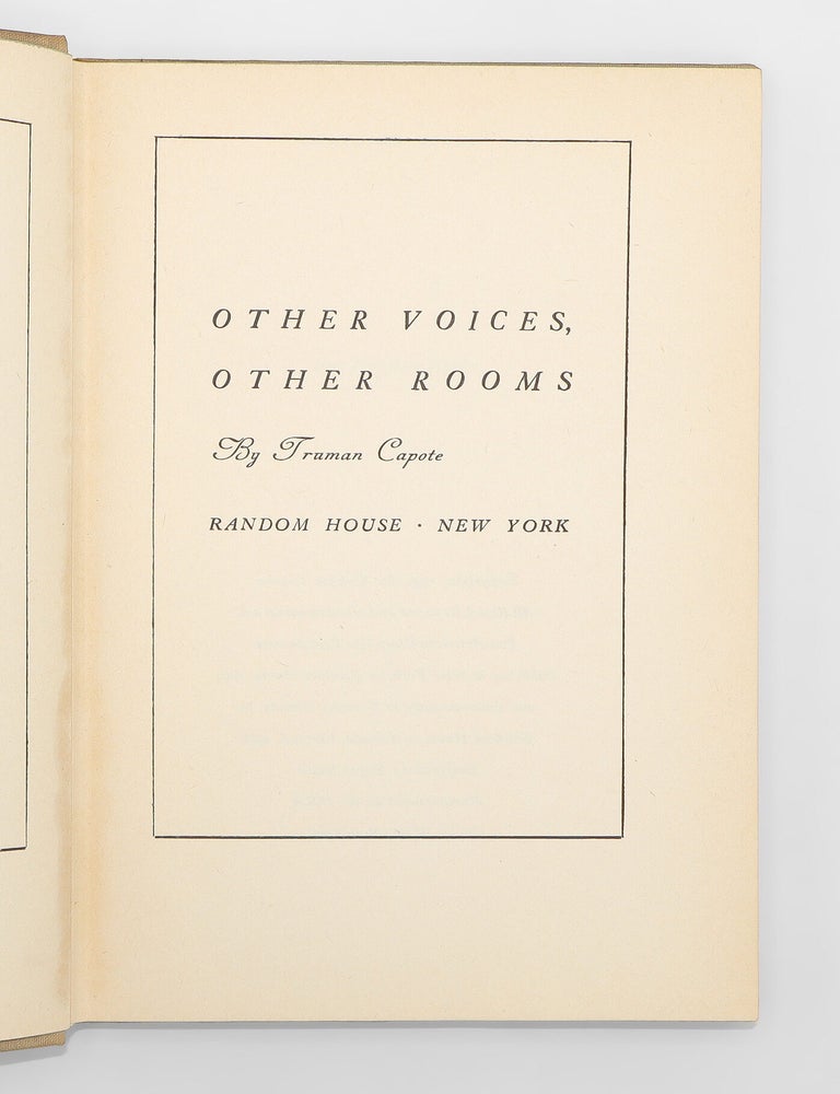 Other Voices, Other Rooms
