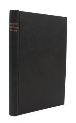 Item #333380 Catalogue of the Library of the late Charles W. Frederickson. A Carefully Selected...